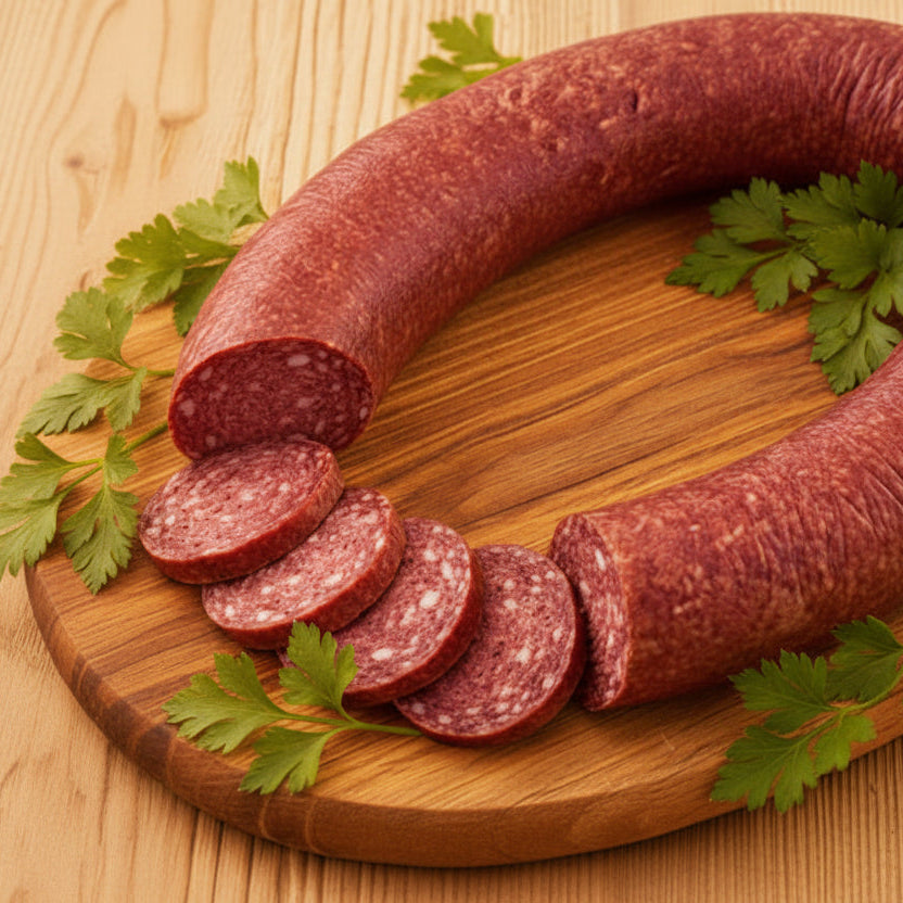Knoblauchwurst im Ring rein Schwein, 750g