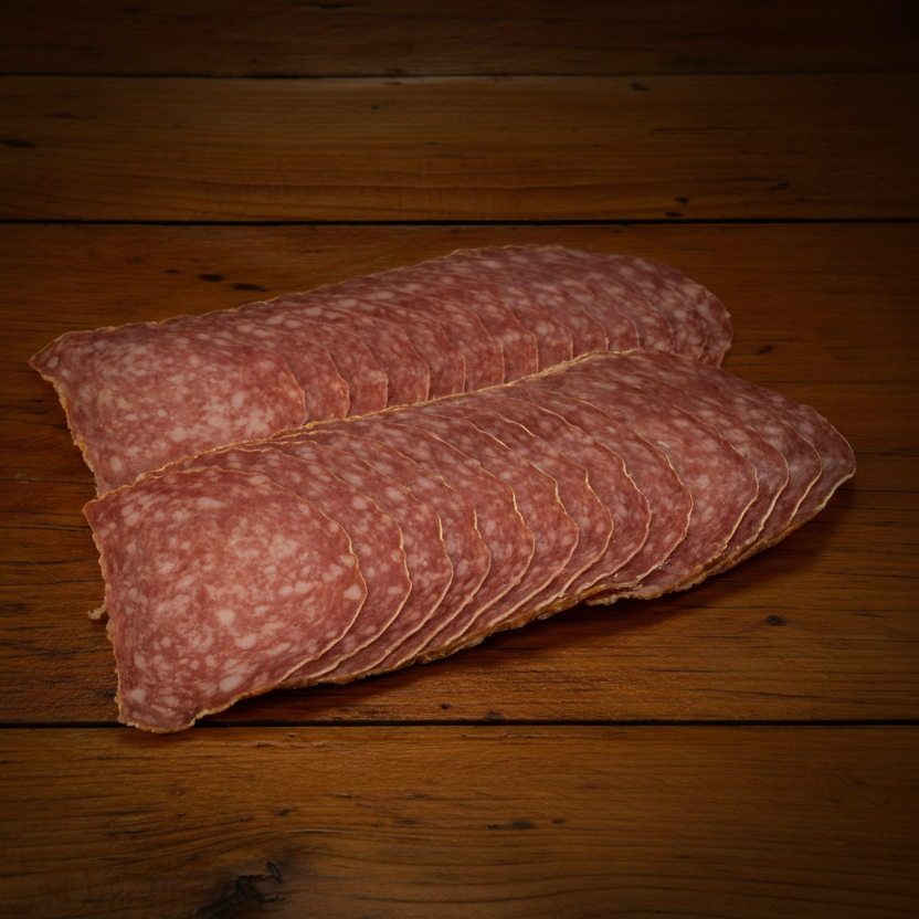 Baguette Salami geschnitten, 100g
