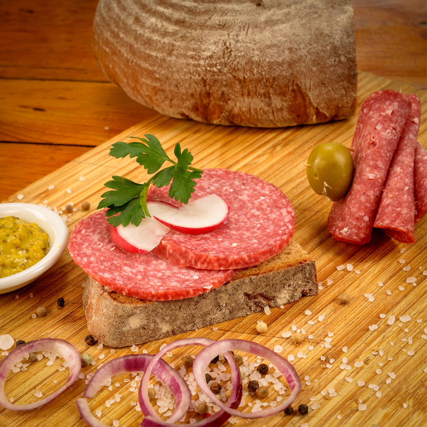 Salami Hausmarke Iang Blauband
