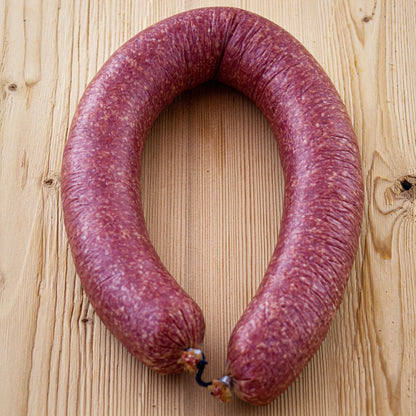 Knoblauchwurst im Ring mit Rindfleisch, 750g