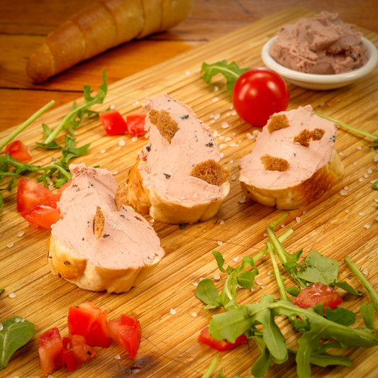 Trüffelleberwurst mit Kalbfleisch fein