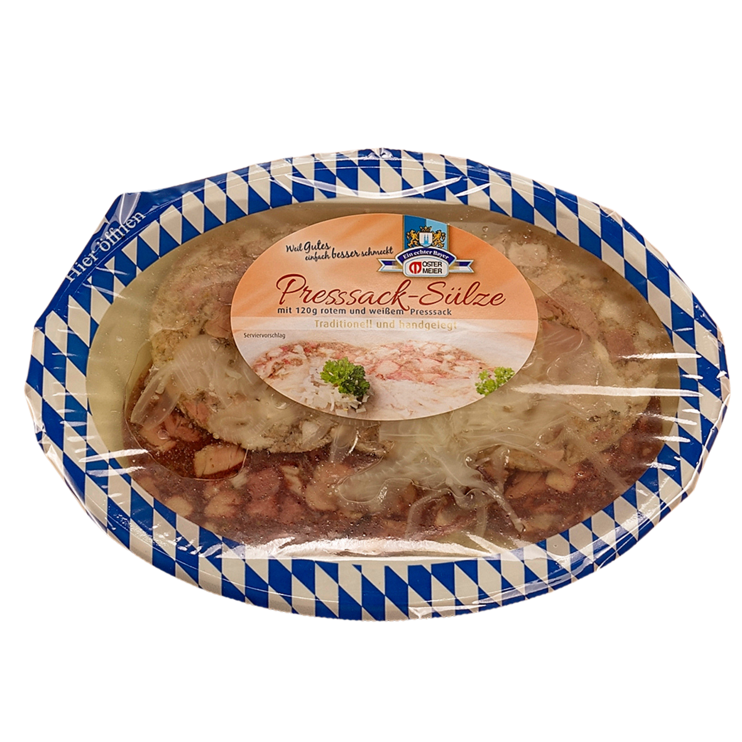 Presssack-Tellersülze 350g oval
